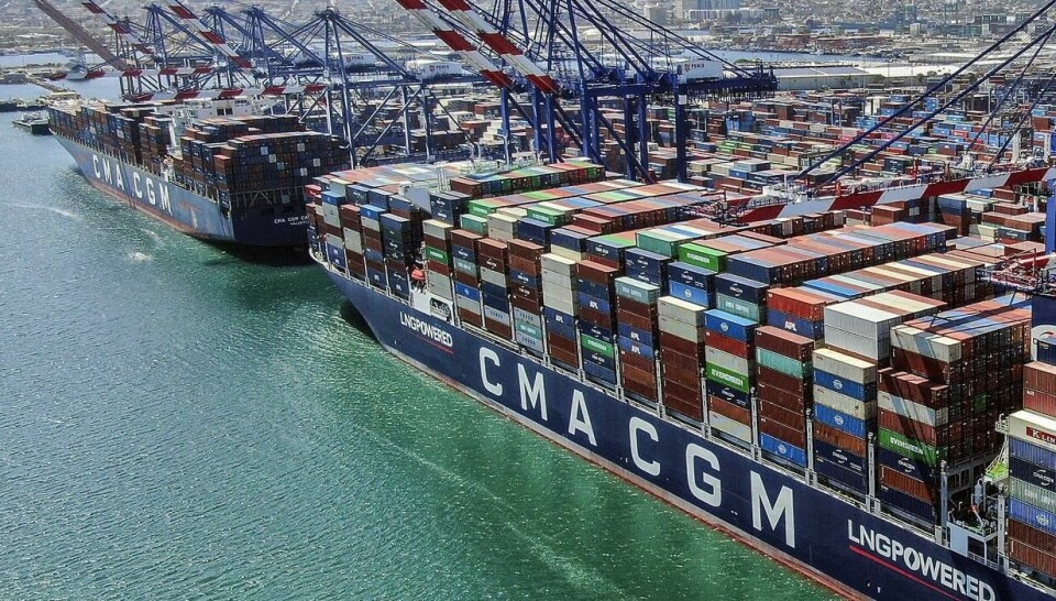 CMA CGM will be investing in shipbuilding and port infrastructure alongside other areas of business CMA CGM vessels at port