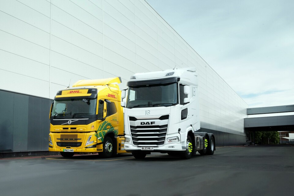 The carmaker also teamed up with DHL in a collaboration to make its HGVs more sustainable JLR collaboration with DHL for alternative fuel HGVs
